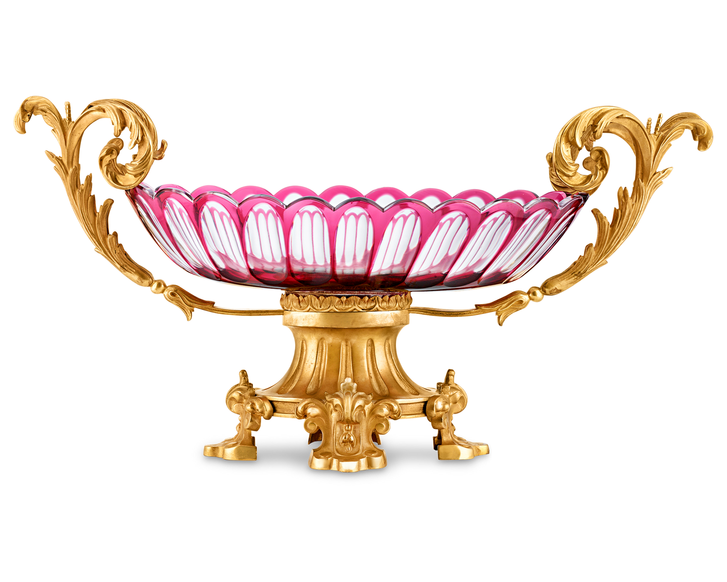 Baccarat Crystal And Doré Bronze Centerpiece