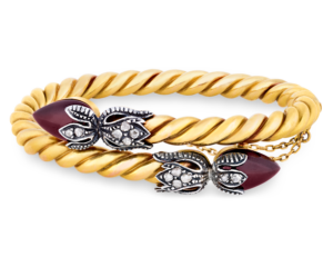 Victorian Garnet Snake Bracelet, 8.00 Carats