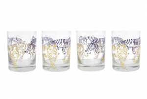 Tiger, Tiger Purple and Gold Glasses