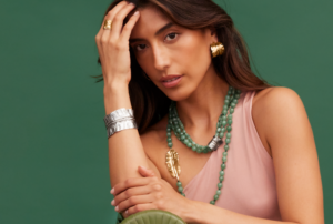 Banana Leaf Asymmetrical Necklace