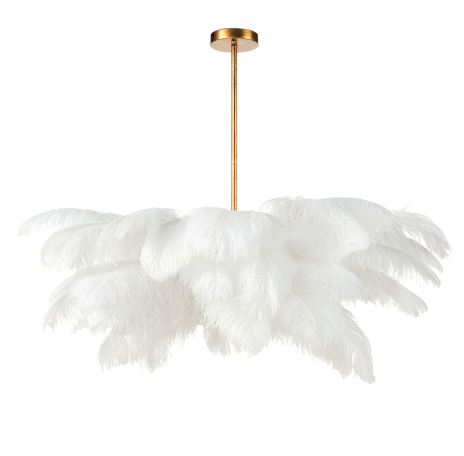 Josephine Feather Chandelier