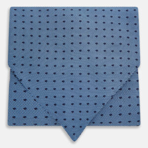 NAVY AND BLUE MICRO DOT SILK CRAVAT